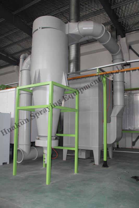 small cyclone powder recovery system