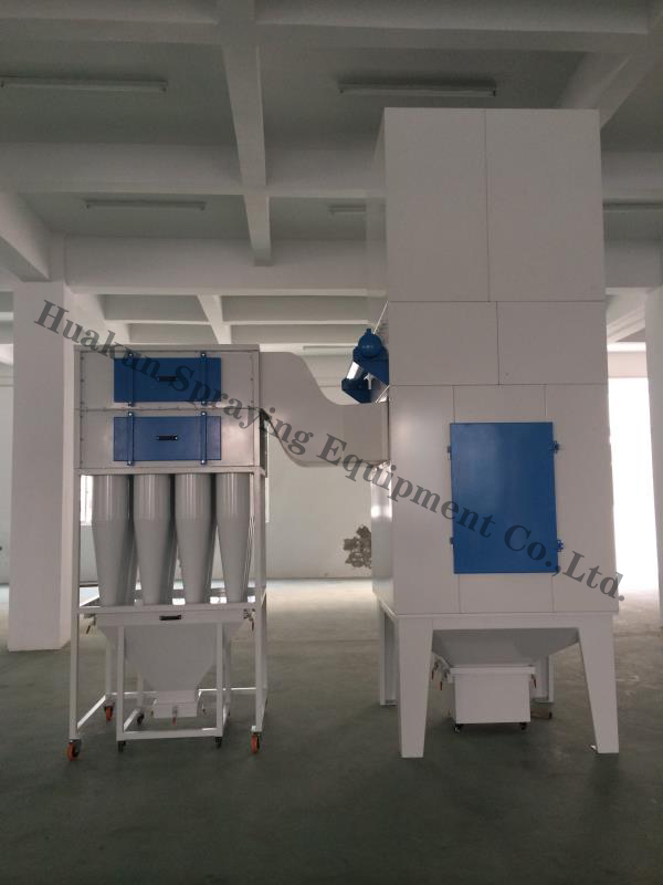 Cyclone powder separator for Spray booth