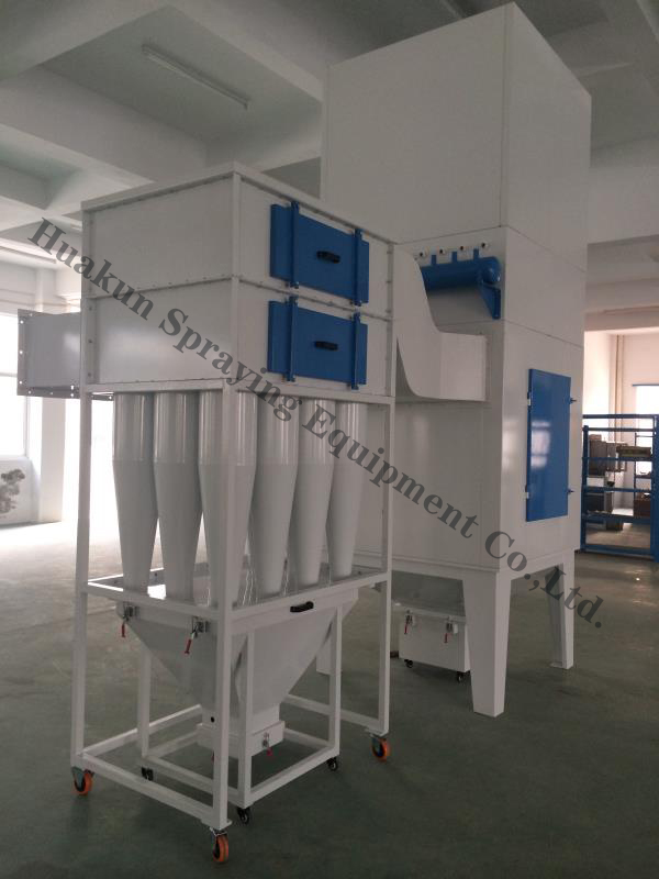 Cyclone powder separator for Spray booth