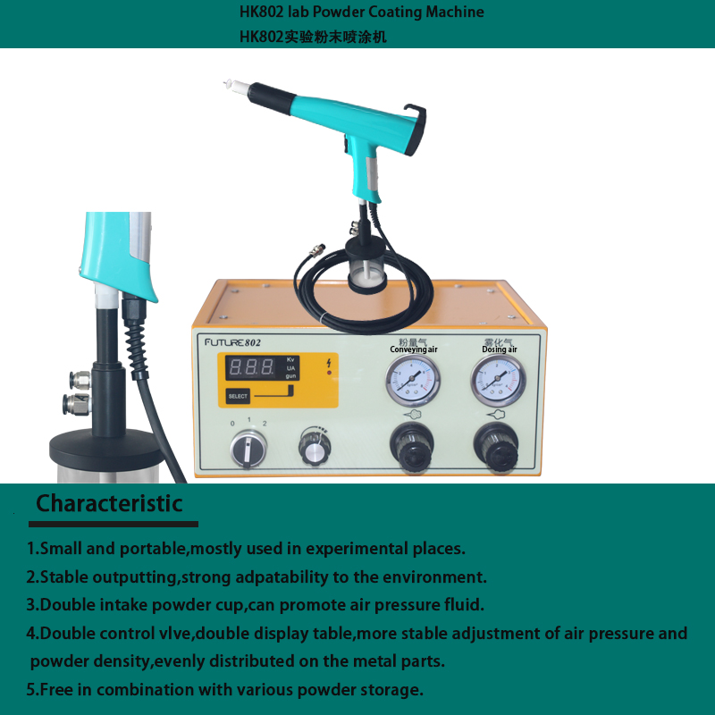 802 portable.lab powder coating machine